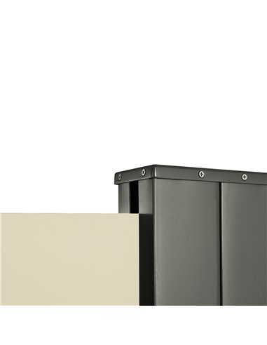 Outsunny 3 x 2m Retractable Sun Side Awning Screen Fence Patio Garden Wall Balcony Screening Panel Outdoor Blind Privacy Divider