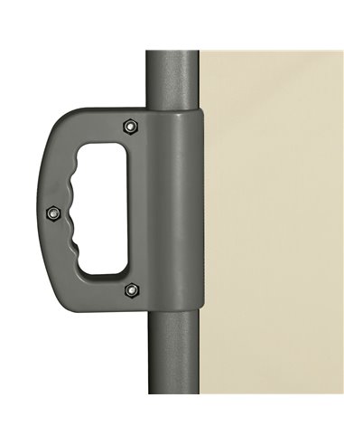 Outsunny 3 x 2m Retractable Sun Side Awning Screen Fence Patio Garden Wall Balcony Screening Panel Outdoor Blind Privacy Divider