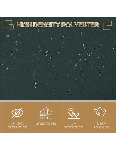 Outsunny 3 x 2m Retractable Sun Side Awning Screen Fence Patio Garden Wall Balcony Screening Panel Outdoor Blind Privacy Divider - pic 44837 | FastDaddyshop