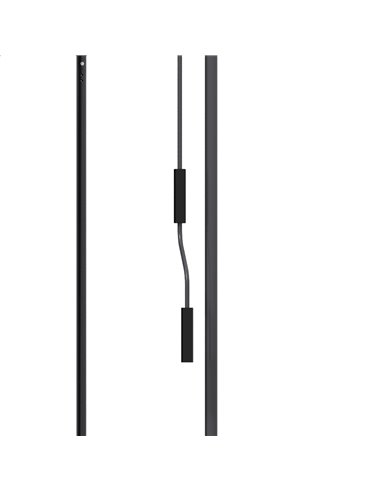 Outsunny 2 x 1.2m Retractable Awning, Free Standing Patio Sun Shade Shelter, UV Resistant, for Window and Door, Dark Grey 840-26