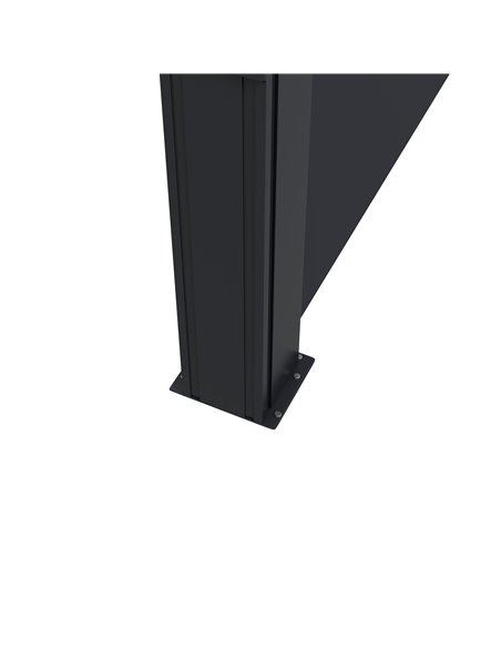 Outsunny Retractable Side Awning, Outdoor Privacy Screen for Garden, Hot Tub, Balcony, Terrace, Pool, 400 x 160cm, Black 840-258 - pic 44886 | FastDaddyshop