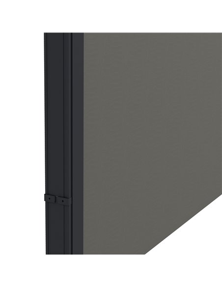 Outsunny Retractable Side Awning, Outdoor Privacy Screen for Garden, Hot Tub, Balcony, Terrace, Pool, 400 x 160cm, Dark Grey 840 - pic 44893 | FastDaddyshop