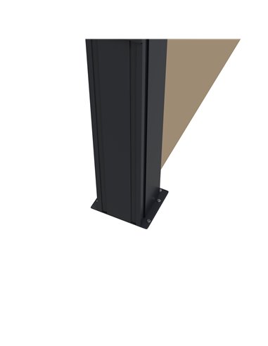Outsunny Retractable Side Awning, Outdoor Privacy Screen for Garden, Hot Tub, Balcony, Terrace, Pool, 400 x 180cm, Khaki 840-258