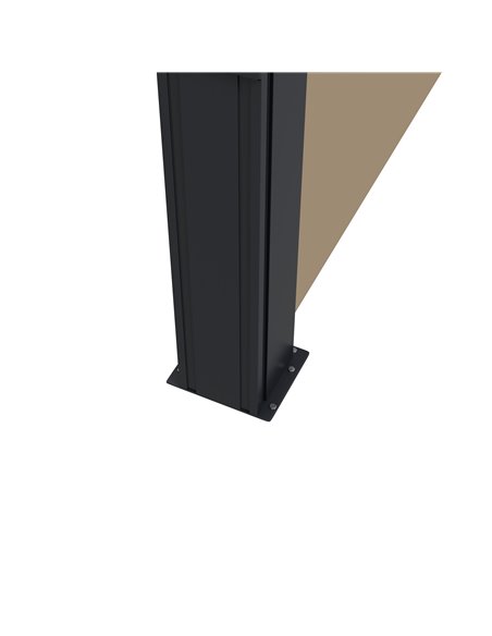 Outsunny Retractable Side Awning, Outdoor Privacy Screen for Garden, Hot Tub, Balcony, Terrace, Pool, 400 x 160cm, Khaki 840-258 - pic 44913 | FastDaddyshop