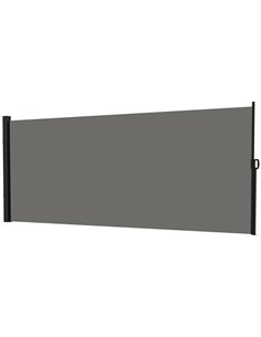 Outsunny 400 x 180cm Retractable Side Awning, Dark Grey 840-258V01CG
