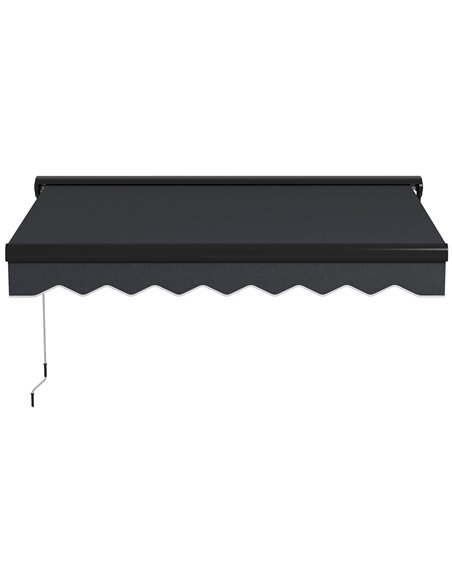 Outsunny 2.5 x 2m Electric Awning with LED Light, Grey 840-256V71GY - pic 44923 | FastDaddyshop