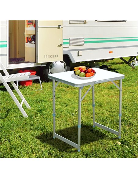 Outsunny Garden Outdoor Camping Table Portable Folding Picnic Table-Silver  01-0401 - pic 44942 | FastDaddyshop