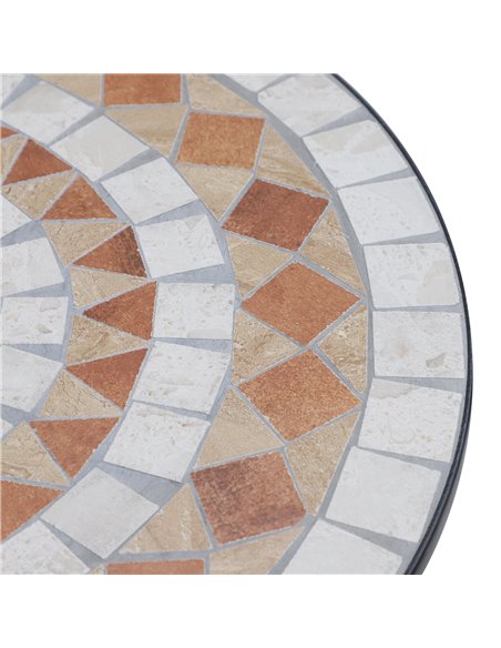 Outsunny 60cm Mosaic Round Bistro Table Side Bar Table Patio Garden Table Outdoor Balcony Furniture 84B-254 - pic 44983 | FastDaddyshop