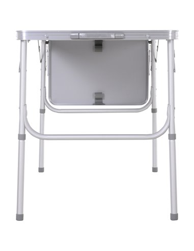 Outsunny Aluminium MDF-Top 4ft Folding Portable Outdoor Table Silver 84B-400