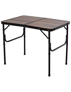 Outsunny 3ft Height Adjustable MDF Folding Camping Table, Coffee 84B-404