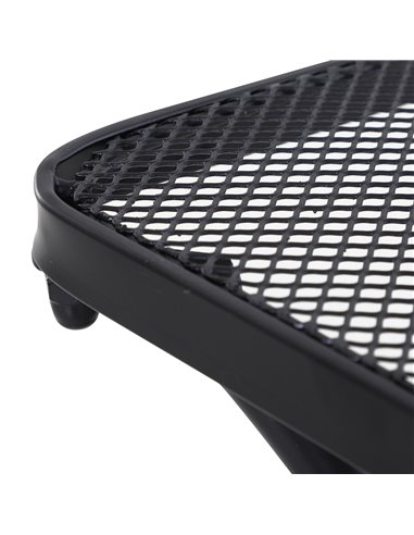 Outsunny Metal Square Outdoor Garden Bistro Table Black 84B-341