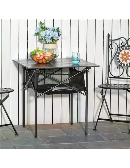 Folding Camping Table with Mesh Storage Bag, Black 84B-567 - pic 45050 | FastDaddyshop