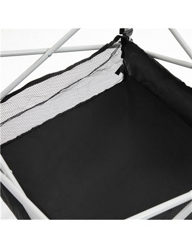 Outsunny Portable Camping Table W/ Mesh Bag Camping Outdoor Dining Foldable W/ Steel Frame Picnic Lightweight Hiking Furniture D