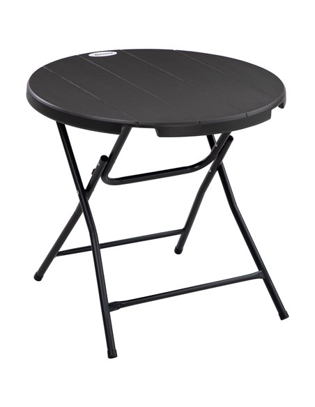 Outsunny Foldable Round Garden Table for 4, Dark Grey 84G-008V00CG - pic 45121 | FastDaddyshop