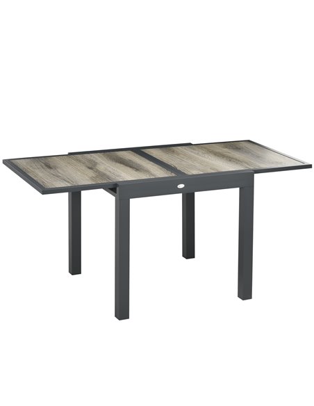 Outsunny Outdoor Extending Garden Dining Table for 6, Beige 84G-076V00BG - pic 45130 | FastDaddyshop