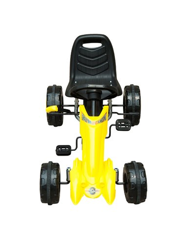 HOMCOM Pedal Go Kart-Yellow/Black