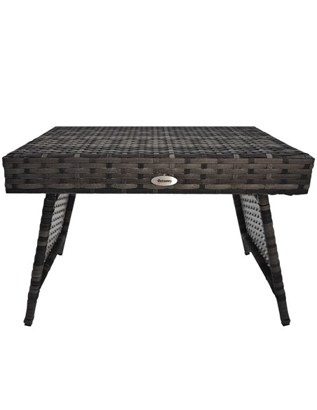 Outsunny Foldable Outdoor Coffee Table, Metal Frame, Mixed Grey 867-161V00GY - pic 45211 | FastDaddyshop