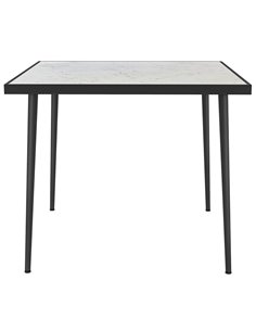 Outsunny Outdoor Square Garden Dining Table for 4, White 84G-346V00WT