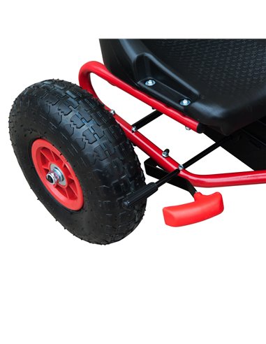 HOMCOM Kids Children Pedal Go Kart Cart Air Inflatable Tyres Motor Racing Style Suitable for 3 to 8 Years