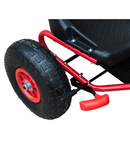 HOMCOM Kids Children Pedal Go Kart Cart Air Inflatable Tyres Motor Racing Style Suitable for 3 to 8 Years - pic 4530 | FastDaddyshop