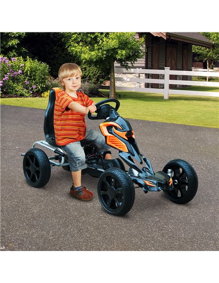 HOMCOM Kids Ride On Pedal Go Kart Indoor Outdoor Sports Toy Braking System - pic 4532 | FastDaddyshop