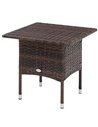 Outsunny Outdoor Rattan Side Table Coffee Table, Mixed Brown 867-133V00MB