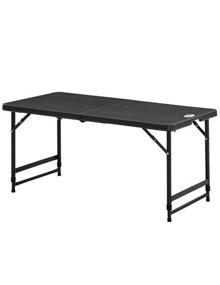 Outsunny Foldable Height Adjustable Patio Dining Table for 4, Dark Grey 84G-005V00CG - pic 45355 | FastDaddyshop