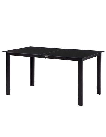 Outsunny Aluminium Outdoor Dining Table for 6, Black 84G-097V00BK - pic 45400 | FastDaddyshop