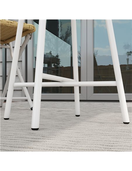 Outsunny PE Rattan Side Table Natural Wood Finish 867-192V00ND - pic 45424 | FastDaddyshop