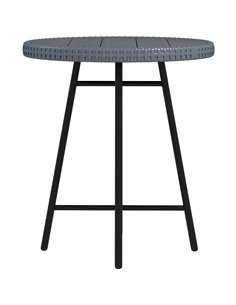 Outsunny PE Outdoor Rattan Side Table, Grey 867-192V00GY