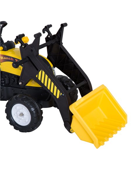 HOMCOM Kids Pedal Go Kart Excavator-Yellow  - pic 4546 | FastDaddyshop