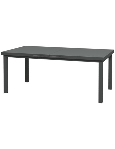 Outsunny Aluminium Extending Outdoor Dining Table for 6-8, Charcoal Grey 84G-317V00CG - pic 45463 | FastDaddyshop
