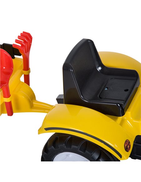 HOMCOM Kids Pedal Go Kart Excavator-Yellow  - pic 4547 | FastDaddyshop