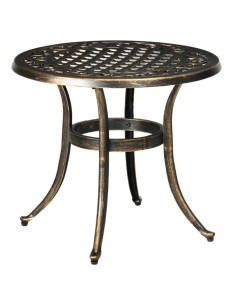 Outsunny Industrial Garden Round Side Table, Bronze 84G-044V00BN 2