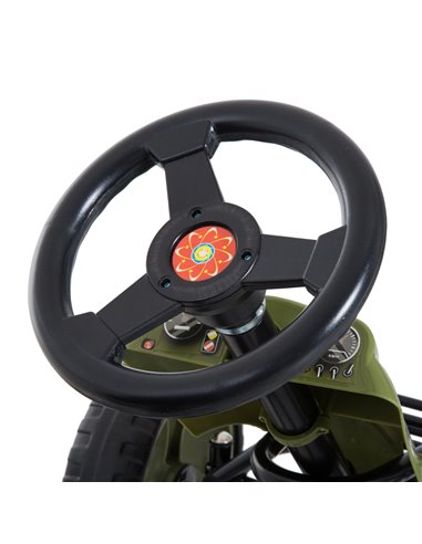 HOMCOM Kids Children Pedal Go Kart Ride On Racer Braking System Adjsuatble Seat Green