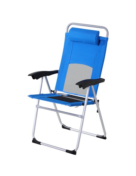 Outsunny Outdoor Garden Folding Chair Patio Armchair, Blue 84B-399BU - pic 45572 | FastDaddyshop