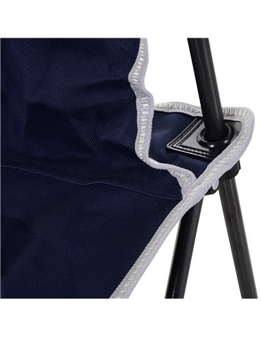 Outsunny 5 Piece Camping Table & Chairs Set with Carrying Bag Foldable Portable Lightweight Compact Aluminium Roll-up Top for pi