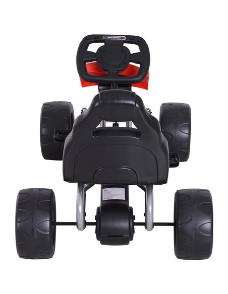 HOMCOM Kids Pedal Go Kart Ride-on, 80Lx49Wx50Hcm-Red/Black - pic 4562 | FastDaddyshop