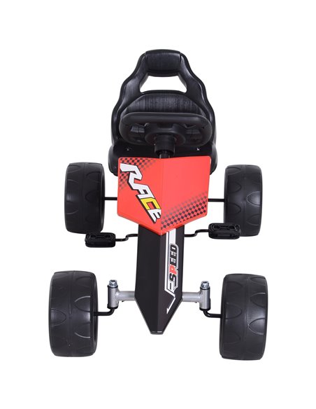 HOMCOM Kids Pedal Go Kart Ride-on, 80Lx49Wx50Hcm-Red/Black - pic 4563 | FastDaddyshop