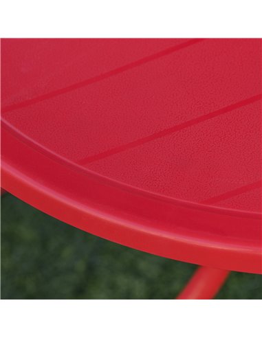 Outsunny Kids Folding Picnic Table and Chairs Set Ladybug Pattern Outdoor w/ Parasol 312-024RD
