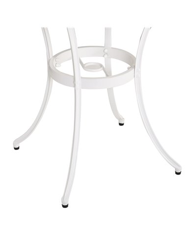 Outsunny 3PCs Garden Table Set Bistro Set Round Table and 2 Chairs for Outdoor Indoor Patio Balcony Aluminium 84B-505