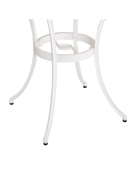 Outsunny 3PCs Garden Table Set Bistro Set Round Table and 2 Chairs for Outdoor Indoor Patio Balcony Aluminium 84B-505 - pic 45676 | FastDaddyshop
