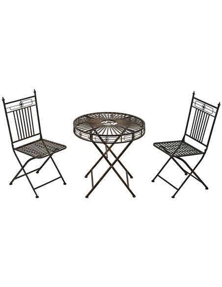 Outsunny 3 Piece Garden Outdoor Bistro Set, Bronze 84B-984 - pic 45832 | FastDaddyshop