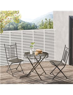 Outsunny 3 Piece Garden Outdoor Bistro Set, Bronze 84B-984 2
