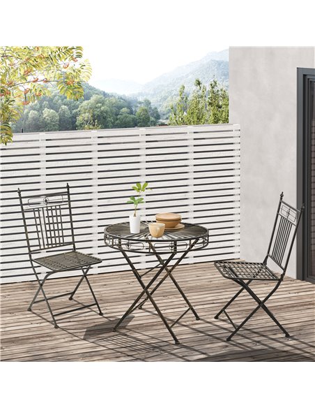 Outsunny 3 Piece Garden Outdoor Bistro Set, Bronze 84B-984 - pic 45833 | FastDaddyshop