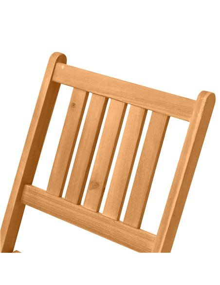 Outsunny 3 Piece Folding Bistro Set, Wooden Garden Table and Chairs for Outdoor, Patio, Yard, Porch, Teak 84B-316 - pic 45901 | FastDaddyshop