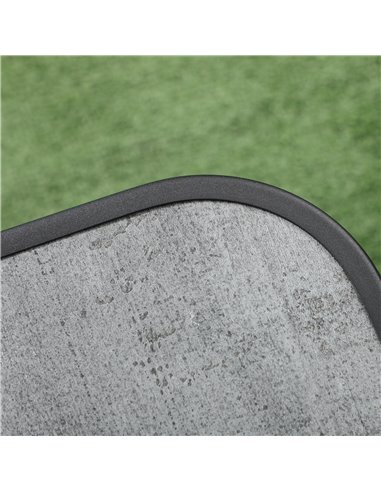 Outsunny 3 Pieces Outdoot Bistro Set, Patio Stackable Armchairs with Breathable Mesh Fabric and PSC Board Coffee Table, Black 84