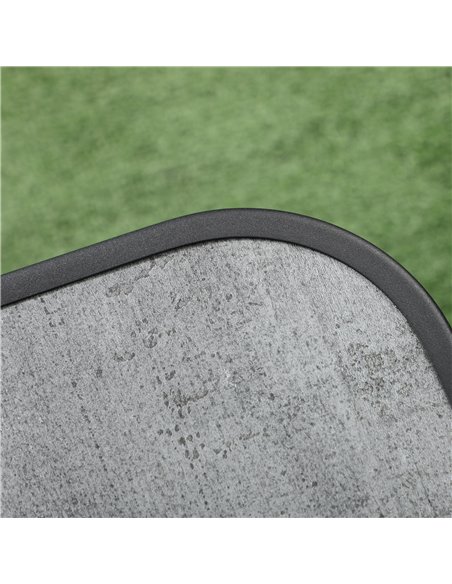 Outsunny 3 Pieces Outdoot Bistro Set, Patio Stackable Armchairs with Breathable Mesh Fabric and PSC Board Coffee Table, Black 84 - pic 45930 | FastDaddyshop