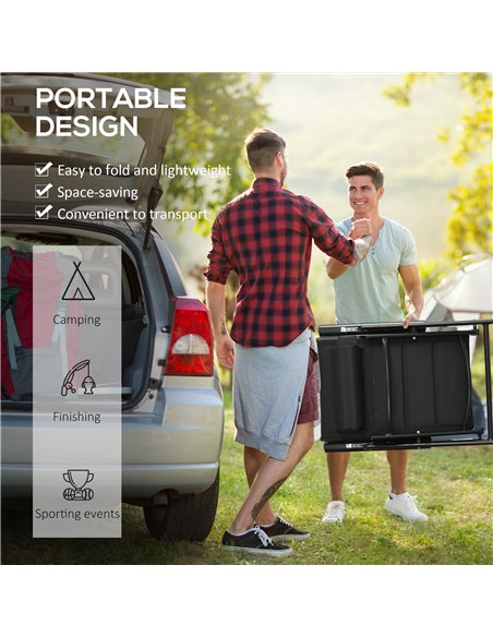 Outsunny Set of 2 Patio Folding Chairs w/ Adjustable Back, Garden Dining Chairs w/ Breathable Mesh Fabric Padded Seat, Backrest, - pic 45981 | FastDaddyshop