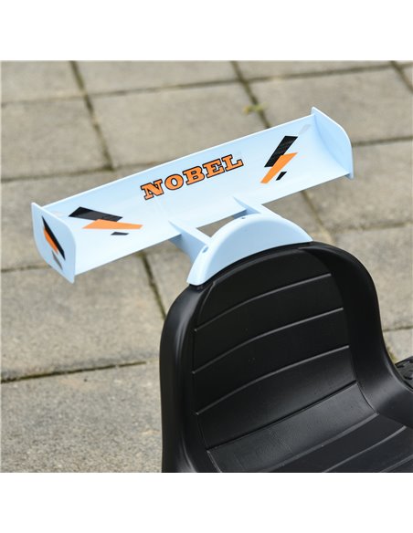 HOMCOM Kids Adjustable Seat PP Pedal Go-Kart Blue/Orange - pic 4601 | FastDaddyshop